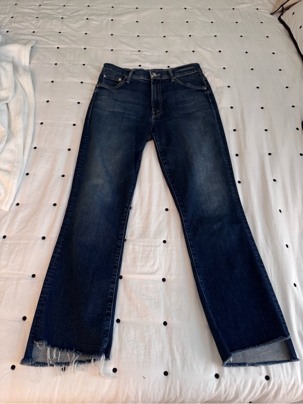MOTHER The Insider Crop Step Fray Love On The Edge size 28